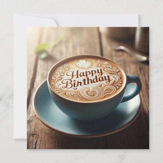 Coffee Lover birthday card (Voorkant)