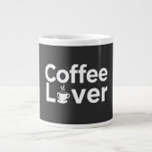 Coffee Lover Bold Typography Mug - Minimalist Blac (Devant)