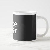Coffee Lover Bold Typography Mug - Minimalist Blac (Droite)