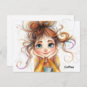 Coffee Lover Briefkaart (Voorkant / Achterkant)