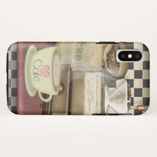 Coffee Lover Café Case-Mate iPhone Case (Achterkant (horizontaal))