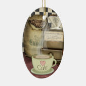 Coffee Lover Café Keramisch Ornament (Rechts)