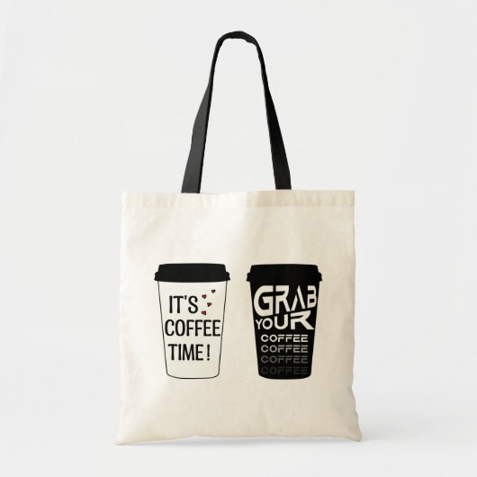 Coffee Lover Canvas tas (Voorkant)