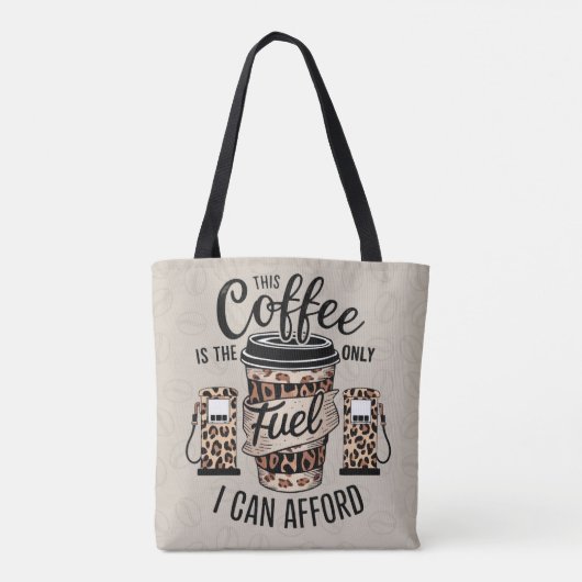 Coffee Lover Canvas tas (Achterkant)