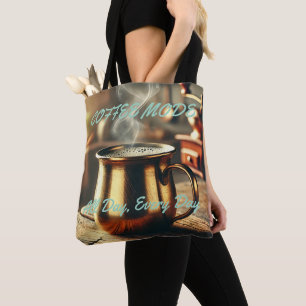 Coffee Lover Canvas tas All-Over Print Stijl