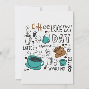 Coffee Lover Coffee Collectie voor nieuwe dag Save The Date