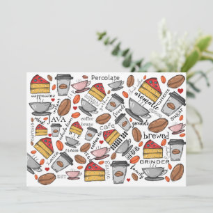 Coffee Lover Coffee Shop of Café Wenskaart Kaart