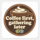 Coffee Lover Daily Ritual Sticker (Voorkant)
