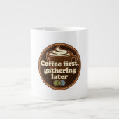 Coffee Lover Daily Ritual Sticker Extra Grote Beker (Voorkant)