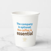 Coffee Lover Daily Ritual Sticker Papieren Bekers (Voorkant)