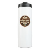 Coffee Lover Daily Ritual Sticker Thermosbeker (Voorkant)