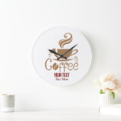 Coffee Lover Design – Minimal Coffee Cup Graphic Grote Klok (Huis)