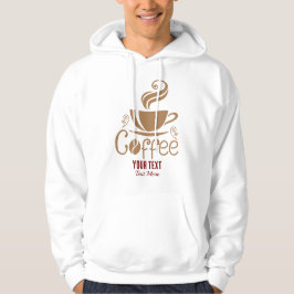Coffee Lover Design – Minimal Coffee Cup Graphic Hoodie