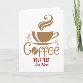 Coffee Lover Design – Minimal Coffee Cup Graphic Kaart