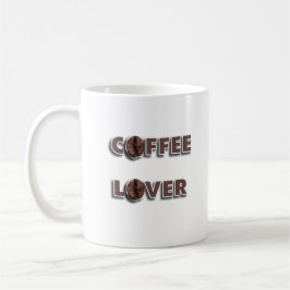 Coffee Lover Design with Real Bean Koffiemok