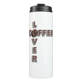 Coffee Lover Design with Real Bean Thermosbeker