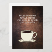  Coffee Lover Funny Quote Kaart (Voorkant / Achterkant)