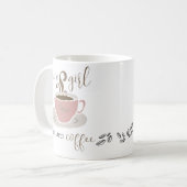 Coffee Lover gepersonaliseerd script voor haar Koffiemok (Voorkant links)