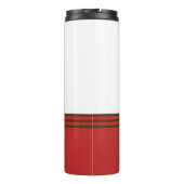 Coffee Lover Gift Custom Name Coffee Bean Design Thermosbeker (Achterkant)