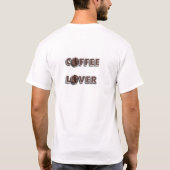Coffee Lover Gift - Espresso Bean Design T-shirt (Achterkant)