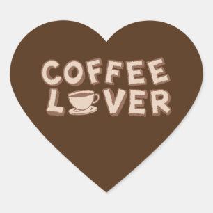 Coffee Lover Hart Sticker