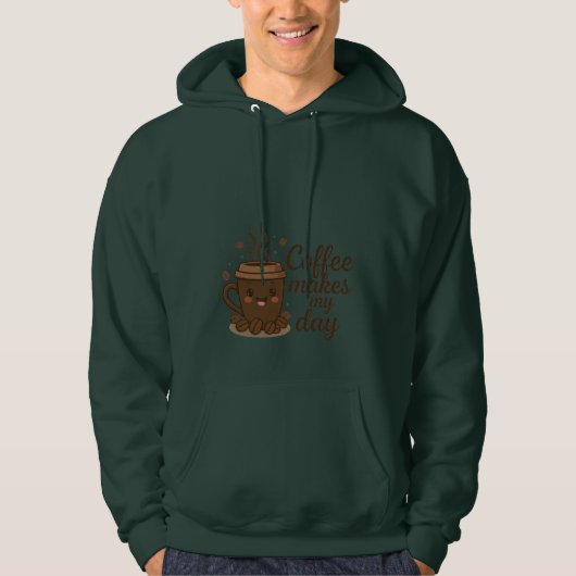 Coffee Lover Hoodie | Cozy Coffee Vibes (Voorkant)
