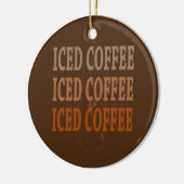 Coffee Lover Iced koffie Keramisch Ornament (Links)