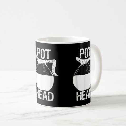 Coffee Lover Pot Head  Koffiemok (Voorkant rechts)