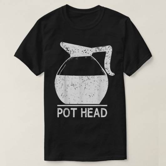 Coffee Lover Pot Head TShirt (Design voorkant)