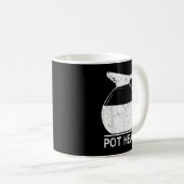 Coffee Lover Pot Head TShirt Koffiemok (Voorkant rechts)