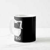 Coffee Lover Pot Head TShirt Koffiemok (Voorkant links)