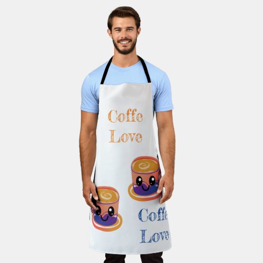 Coffee Lover Schort (Gedragen)