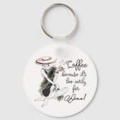 Coffee Lover Sleutelhanger (Achterkant)
