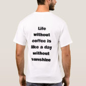 coffee lover t-shirt (Dos)