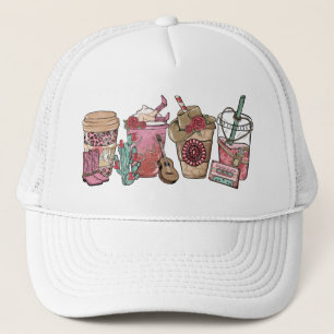 Coffee Lover Western Cowboy Thema Trucker Pet