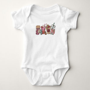 Coffee Lover Westerne Cowboy Theme Baby Romper