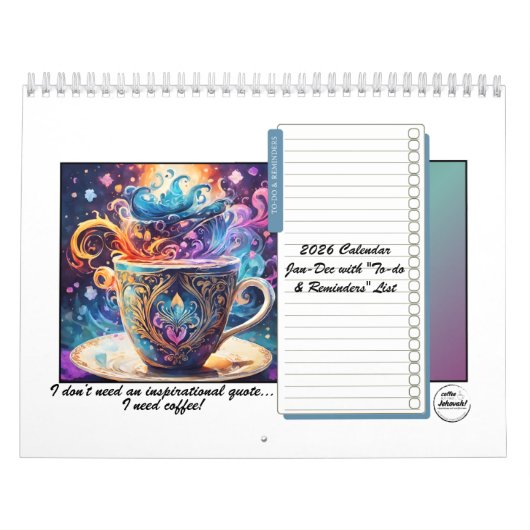 Coffee Lovers 2026 12-month Calendar Kalender (Hoes)