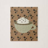 Coffee Lovers Cappuccino Coffee Bean Cup Legpuzzel (Verticaal)