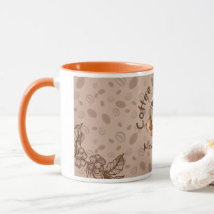 Coffee Lovers Club Mentale Energie Quote Wrap-arou Mok