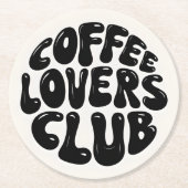 Coffee Lovers Club Ronde Onderzetters (Voorkant)