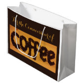 Coffee Lover's Gift Bag van RoseWrites Groot Cadeauzakje (Voorkant Gekanteld)