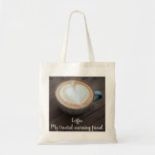 Coffee Lover's Heart Shape Latte Art Tote Bag (Voorkant)