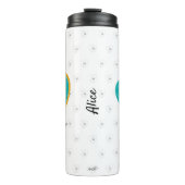 Coffee LoverS muackS-bewerkbare tekst Thermosbeker (Voorkant)