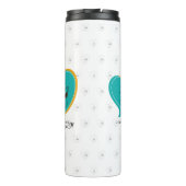 Coffee LoverS muackS-bewerkbare tekst Thermosbeker (Achterkant)