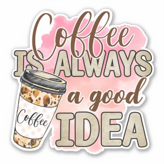 Coffee Lovers Sticker (Voorkant)