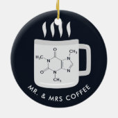 Coffee Lovers van Custom Chemistry Lab Technicians Keramisch Ornament (Achterkant)