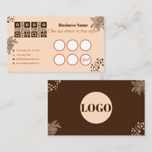 Coffee Loyalty Card Eén Slok Dichter bij Gratis