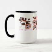 Coffee Loyalty Card Pattern Mug - Cute Coffee Shop (Gauche)