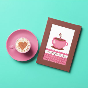 Coffee Luncheon-uitnodigingen Kaart