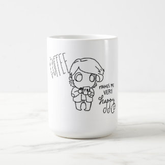 Coffee maakt me heel blij koffiemok